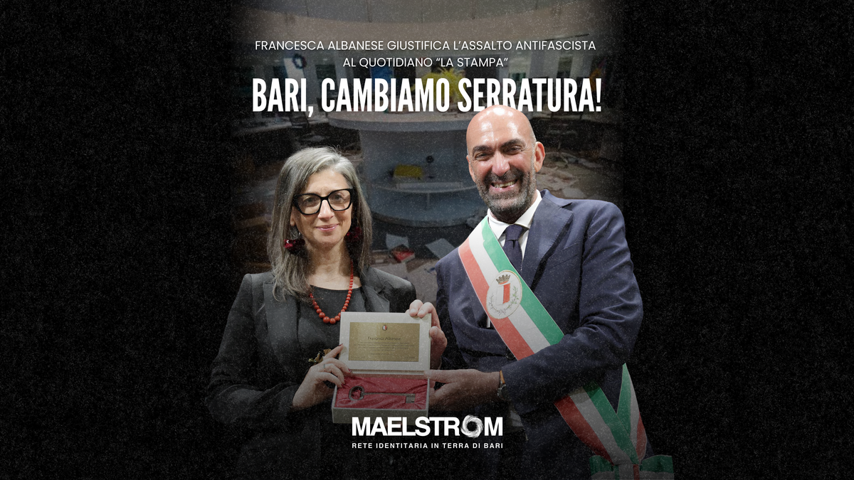 Francesca Albanese giustifica l'assalto antifascista al quotidiano La Stampa: BARI, CAMBIAMO SERRATURA!